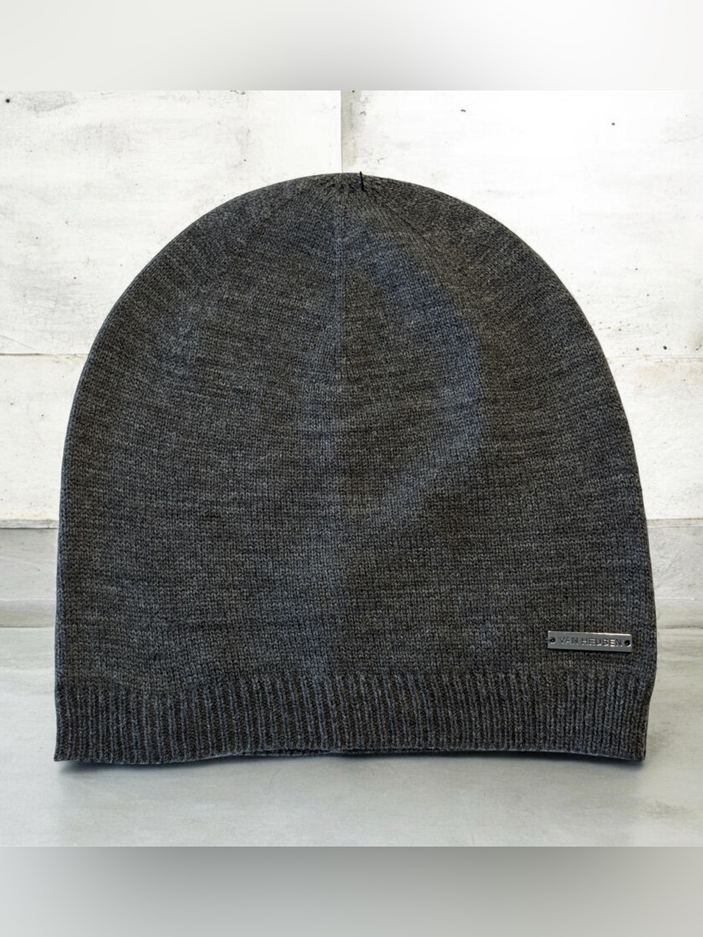 Van Heusen Men's Gray Knit Skull Cap Beanie